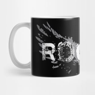 Rock Text with Wings Mug